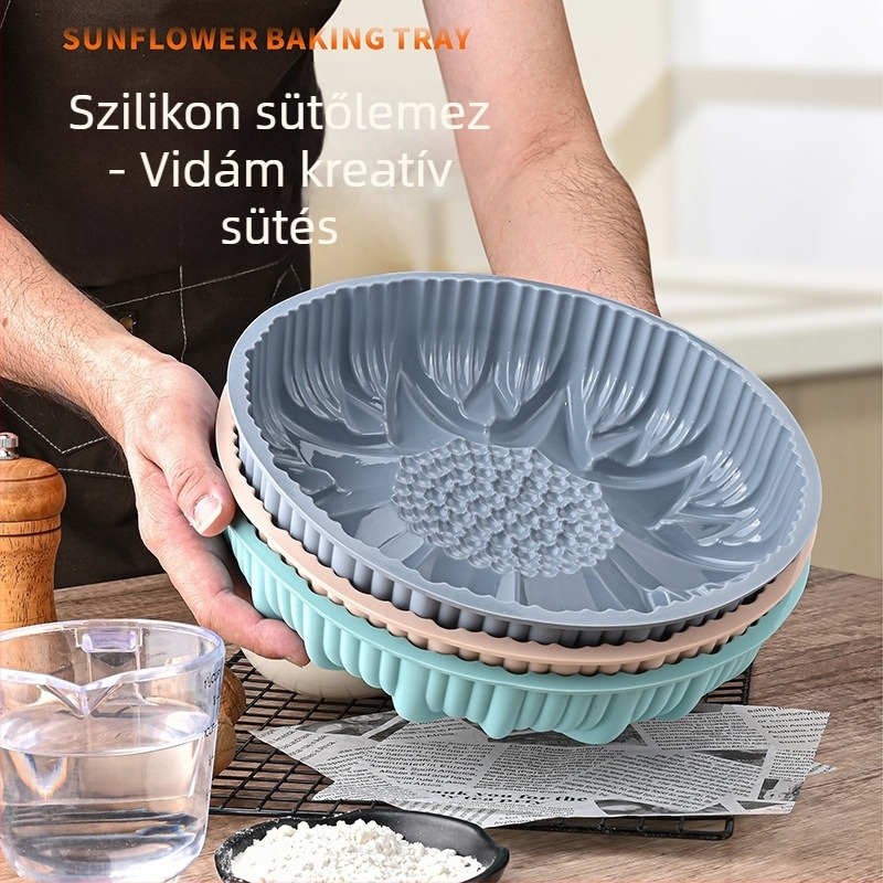 Szilikon sütőforma napraforgó alakú, szabálytalan kontúr
