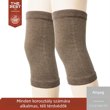 Téli kasmír térdvédők férfiak és nők számára, univerzális illeszkedés, vastagított védelem a hideg ellen