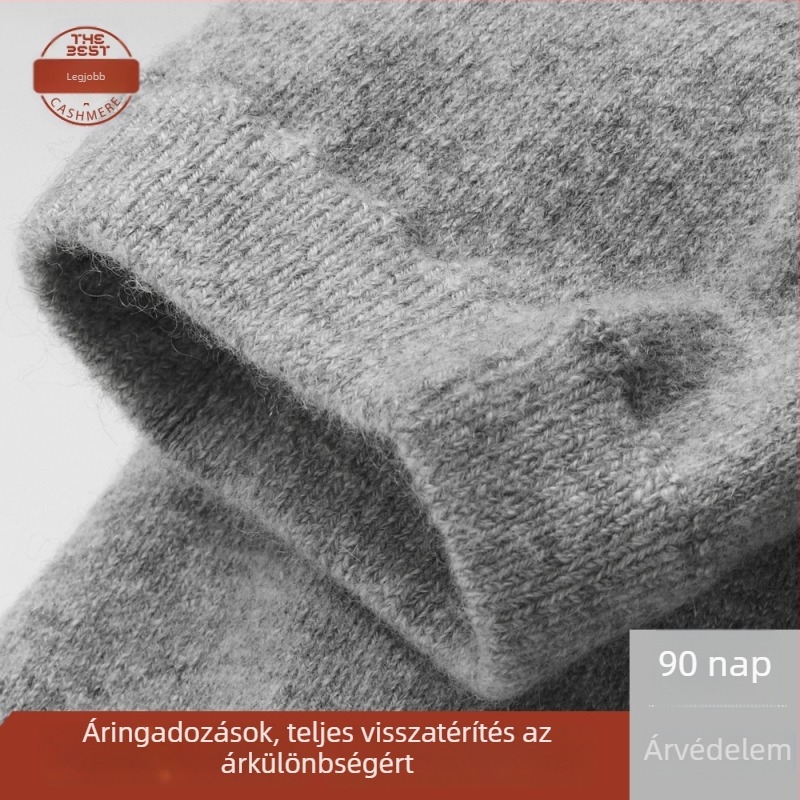 Téli kasmír térdvédők férfiak és nők számára, univerzális illeszkedés, vastagított védelem a hideg ellen