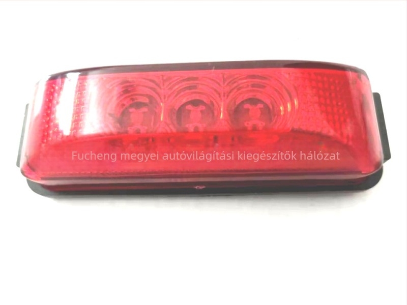 Sellő-sorozatú 3-LED trapéz alakú oldalsó fény kamionokhoz, LED, 12/24V, univerzális, Alkatrész SRY-004