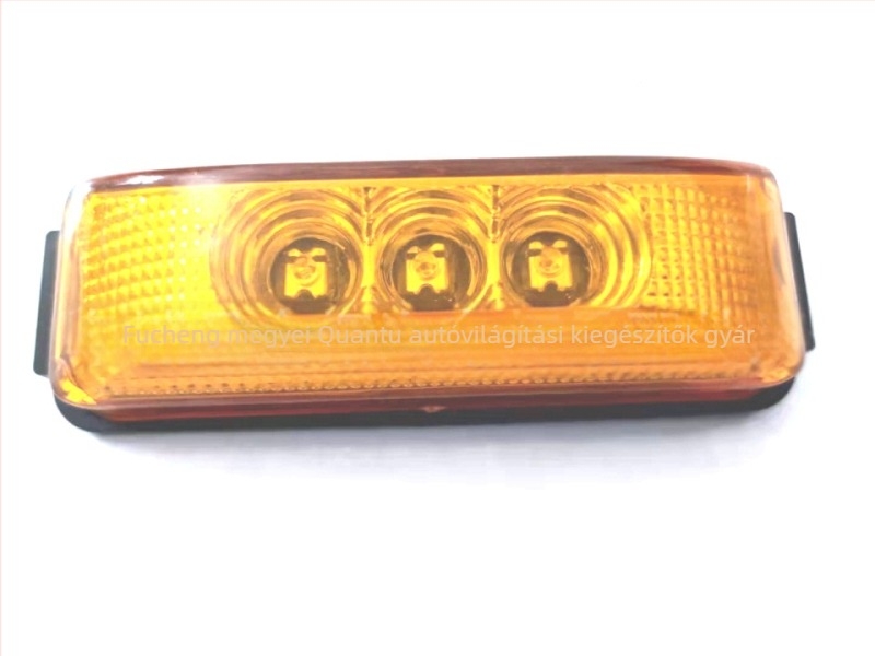 Sellő-sorozatú 3-LED trapéz alakú oldalsó fény kamionokhoz, LED, 12/24V, univerzális, Alkatrész SRY-004