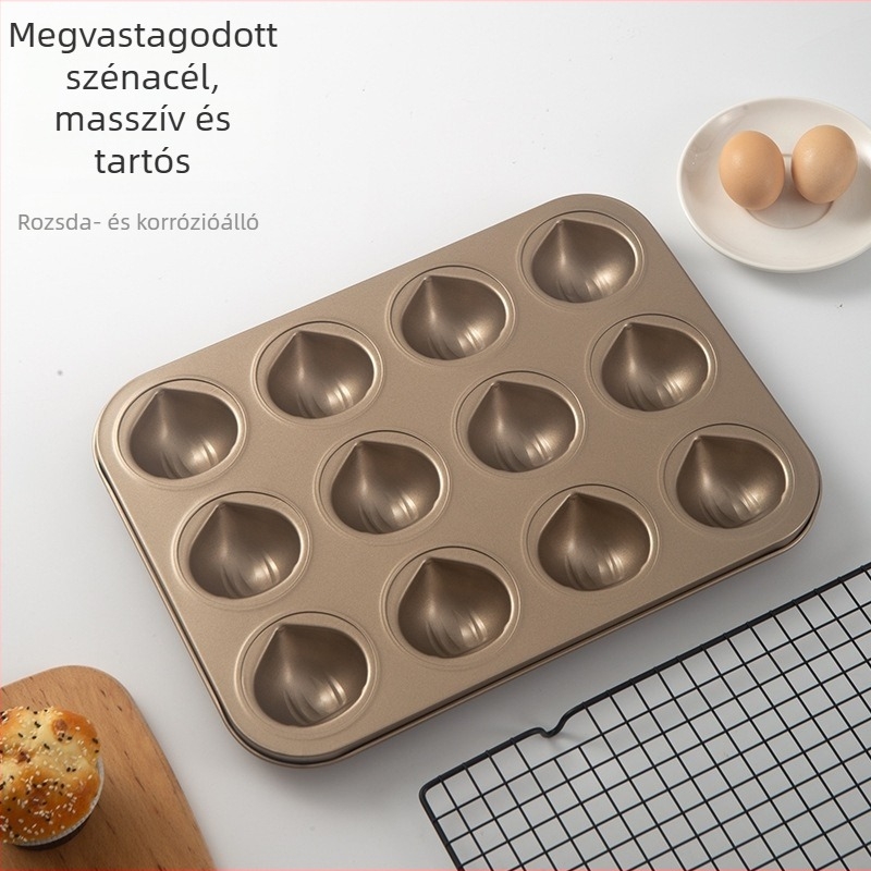 Szív alakú sütőforma szénacélból – sütőforma, vaj alapú rizs süteményekhez és mousse-hoz (Megjelenés 2024) (Szív alakú; Szénacél; Sütőforma; Vaj alapú rizs sütemények és mousse; Megjelenés 2024)