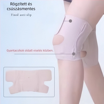 Térdvédő, patella védelem, ütéscsillapító, nylon és spandex
