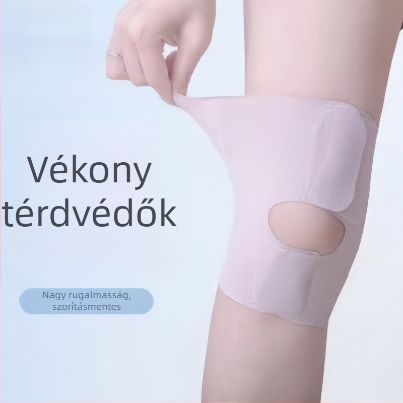 Térdvédő, patella védelem, ütéscsillapító, nylon és spandex