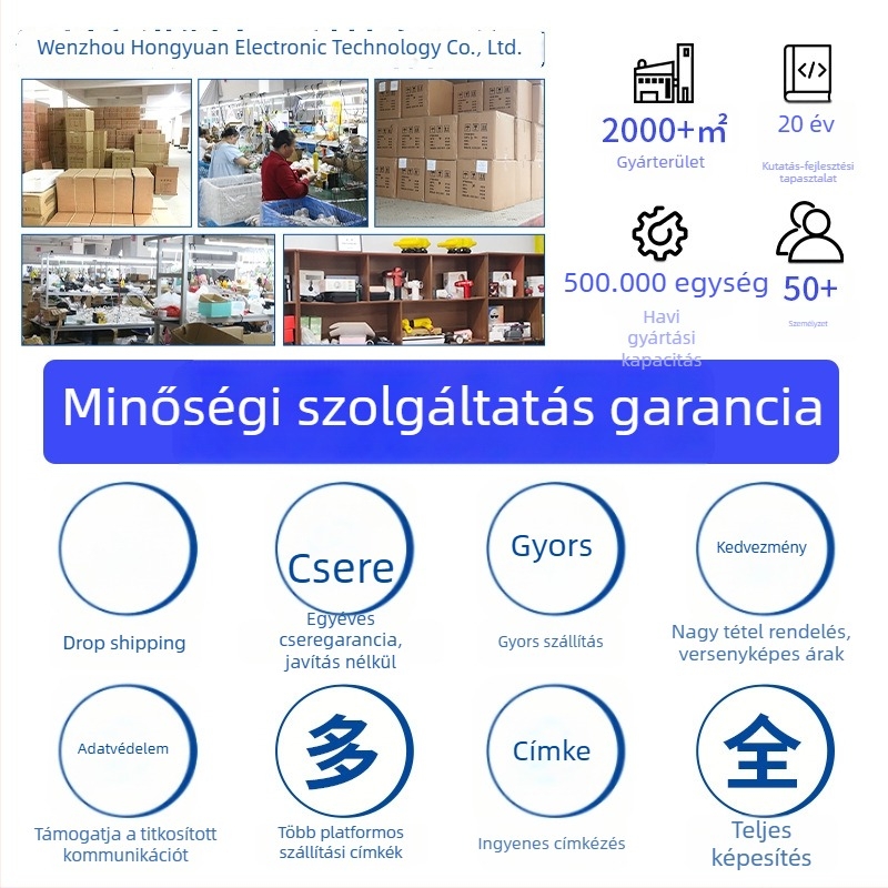 Több területet melegítő térdmasszírozó, térd, váll és könyök számára; intelligens hőmérséklet-szabályozás 3 móddal; fűtési tartomány 45–65°C; teljesítmény 7,5 W, 5V/2A; forró kompressziós masszázs