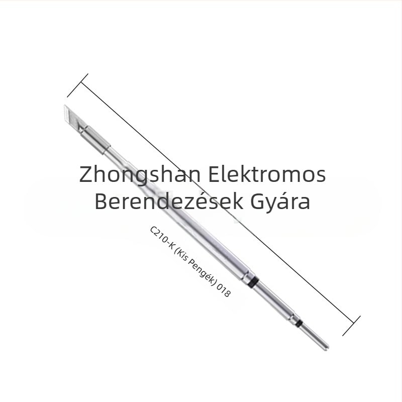 C210 sorozat forrasztóhegy; réz, ólommentes; formák: pointed head / knife head / curved head; hőmérséklet-tartomány 0–500°C; maximális teljesítmény 150W; kompatibilis GVM/JBC/OSS/T26 állomásokkal