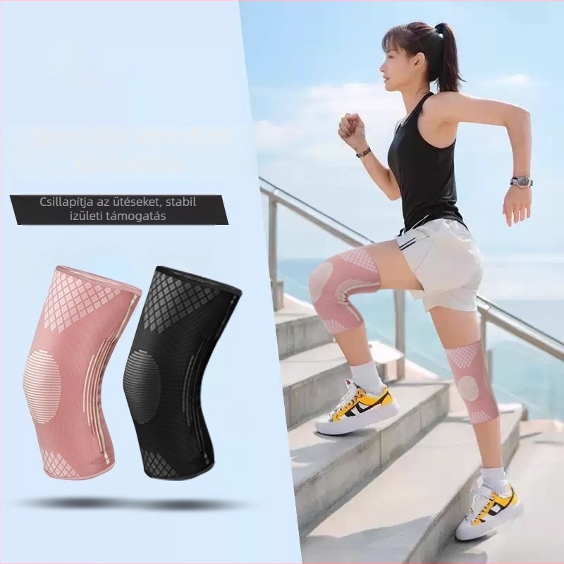 Kültéri sportokhoz térdvédők – Spandex anyag, univerzális illeszkedés, térdízület védelme