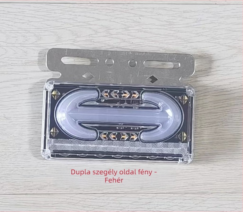 Autó/Kamion oldalsó LED világítás — 7.2W, 24V, LED fényforrás, 2700K, modell: kettős rögzítés