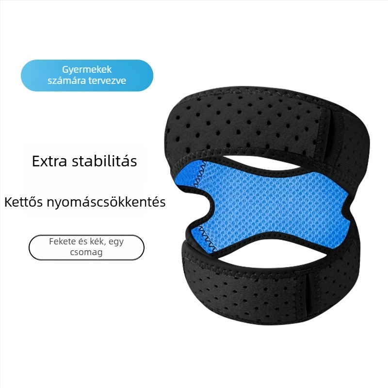 Gyermekek patellás térdvédő futáshoz és ugrókötélhez, uniszex, poliészter