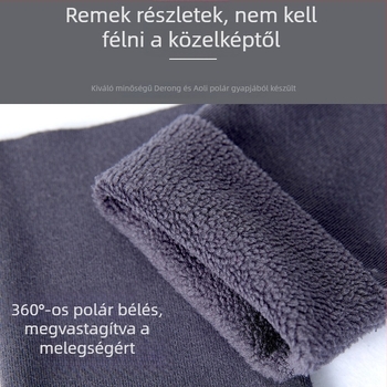 Időseknek szánt vastag, bolyhos fleece bélésű vádli melegítő, védelem a hideg és ízületi fájdalom ellen