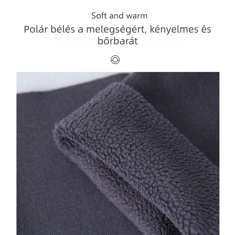 Időseknek szánt vastag, bolyhos fleece bélésű vádli melegítő, védelem a hideg és ízületi fájdalom ellen