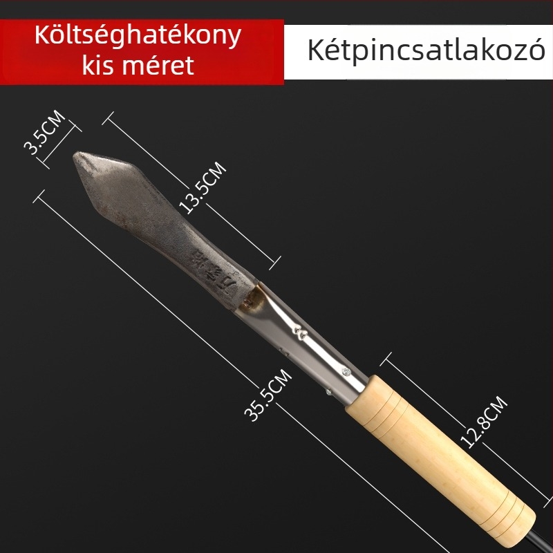 Elektronikus húsfeldolgozó eszköz fa fogantyúval, sertéshajsz eltávolítására, húsgrill, 600W/700W, kétpinú dugaszoló