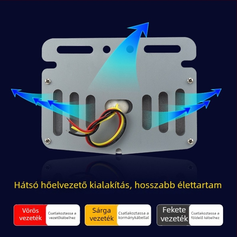 Kamion oldalsó lámpa, 24V, IP68, LED alumínium ház, 15W, 6000K, 36 lm, széles látómező, furgonokhoz