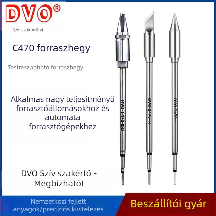 DVO C470 forrasztófej ferde csúccsal, C470 sorozat