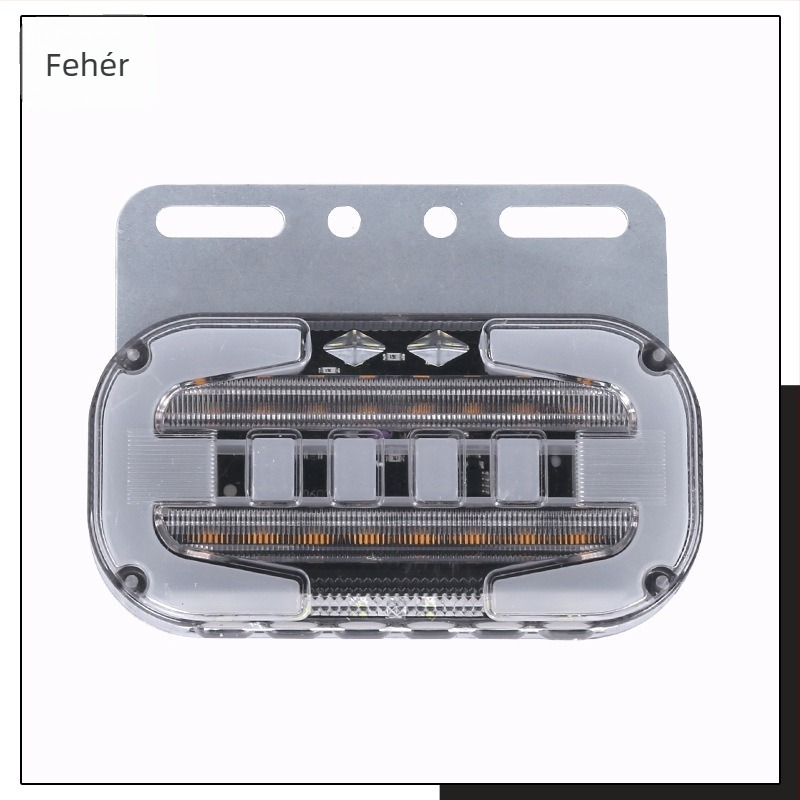 Kamion LED oldalsó és hátsó lámpa, 24V, fényvezető kialakítás, általános kompatibilitás