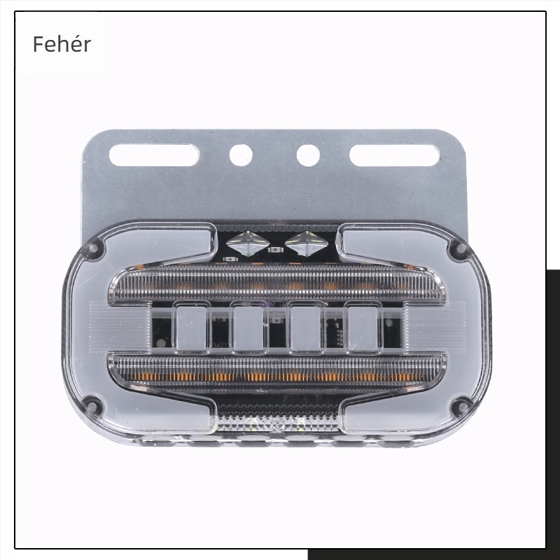 Kamion LED oldalsó és hátsó lámpa, 24V, fényvezető kialakítás, általános kompatibilitás