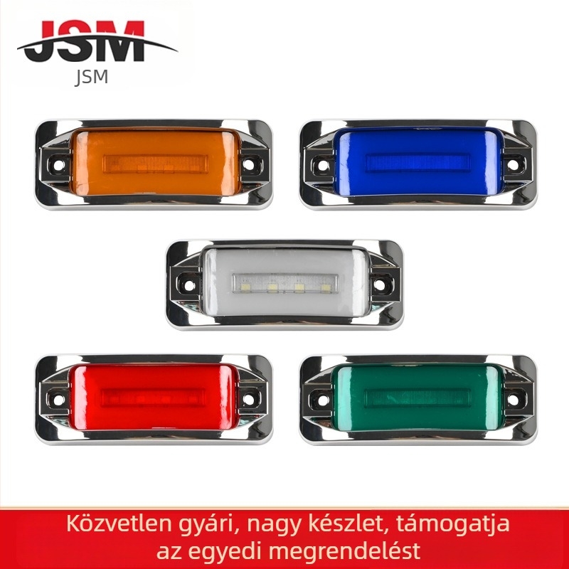 Teherautó LED oldalsó lámpa - 12–24V, 16 LED, szegélyfény (edge light), IP65, élettartam 50 000 óra