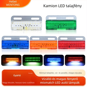 LED oldalsó fény furgonokhoz, modell LED ground side light, fémszerkezet, 12–24V