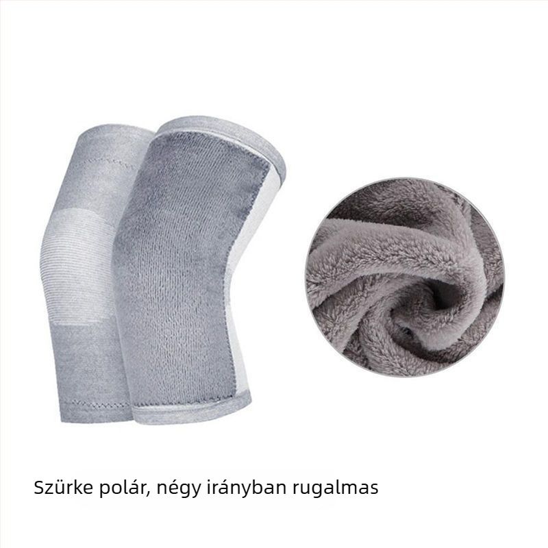 Fleece-bélelt térdvédő, uniszex, férfiak és nők számára, vastagított, hosszabb lábszárvédő