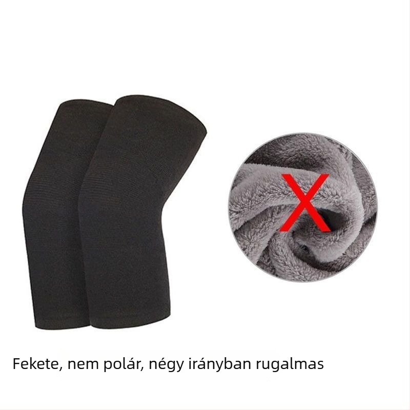 Fleece-bélelt térdvédő, uniszex, férfiak és nők számára, vastagított, hosszabb lábszárvédő