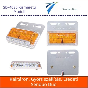 Sd-4035 LED oldalsó világítás teherautókhoz – 8W, 24V, Műanyag, Univerzális kompatibilitás