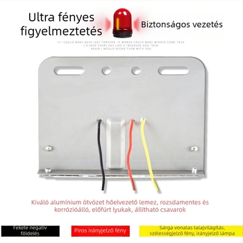 24V-os COB LED oldalsó világítás járművekhez, IP67 vízálló, 8W, alumínium ötvözet alap, élettartam 30 000 óra