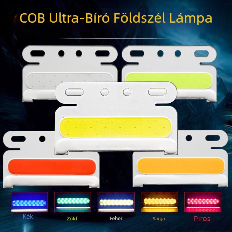 24V-os COB LED oldalsó világítás járművekhez, IP67 vízálló, 8W, alumínium ötvözet alap, élettartam 30 000 óra