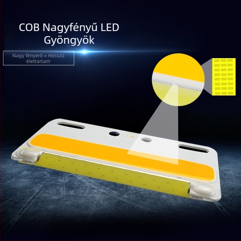 24V-os COB LED oldalsó világítás járművekhez, IP67 vízálló, 8W, alumínium ötvözet alap, élettartam 30 000 óra