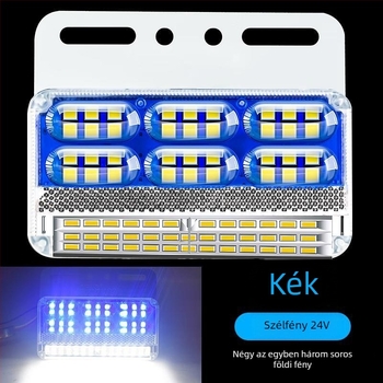 Kamion oldalsó LED világítás | 24V, IP68 vízálló, három sor LED modul, irányjelző és szélesség jelzés