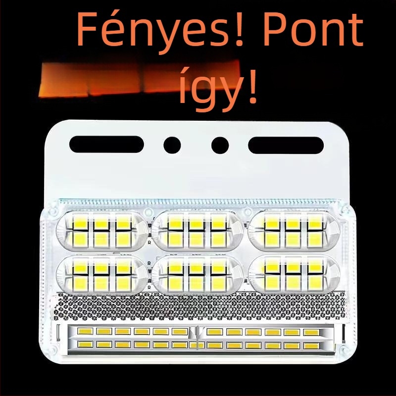 Kamion oldalsó LED világítás | 24V, IP68 vízálló, három sor LED modul, irányjelző és szélesség jelzés