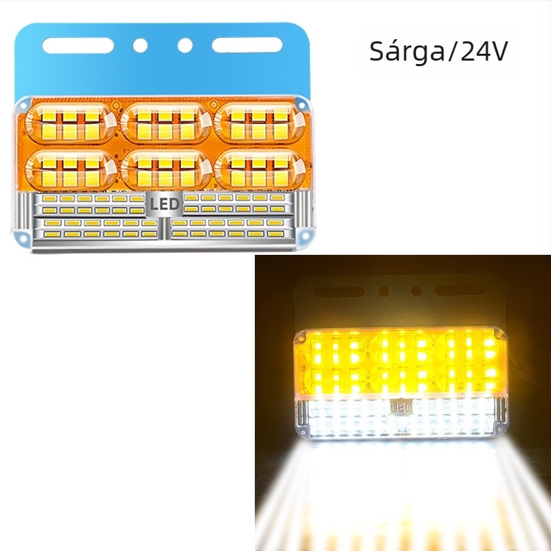 Kamion oldalsó LED világítás | 24V, IP68 vízálló, három sor LED modul, irányjelző és szélesség jelzés