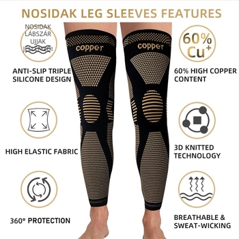 Sport térdvédők nylon hosszú melegítő lábszárvédővel és négyirányú rugalmassággal