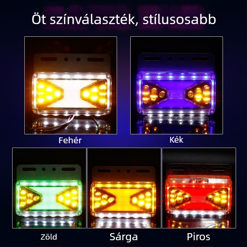 Vízálló oldalsó lámpa (Minta: Waterproof side lamp; Kompatibilis modell: Vans; Alkalmazás: Alkalmazható)