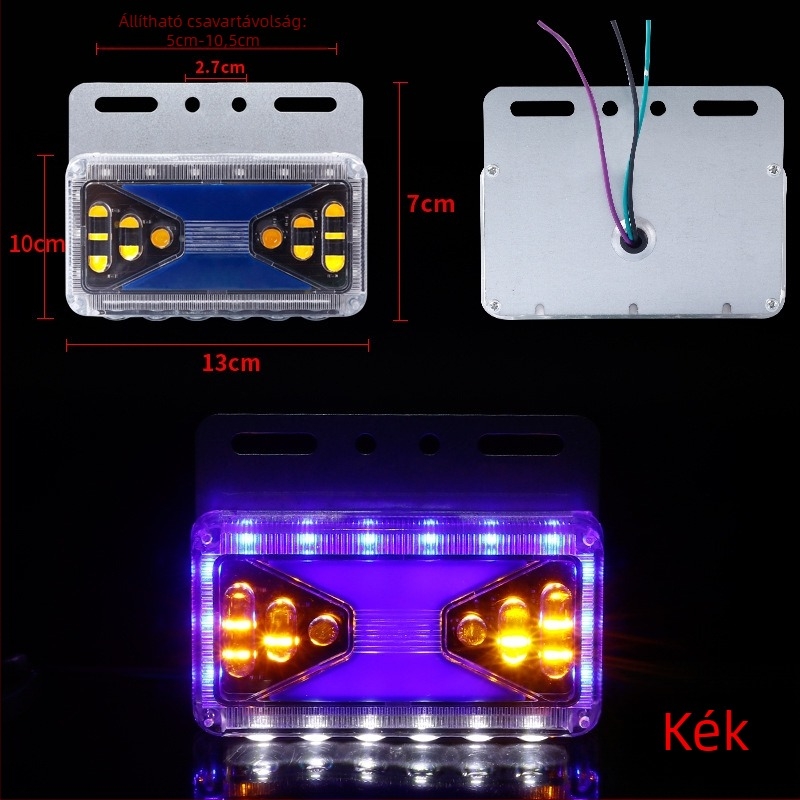Vízálló oldalsó lámpa (Minta: Waterproof side lamp; Kompatibilis modell: Vans; Alkalmazás: Alkalmazható)
