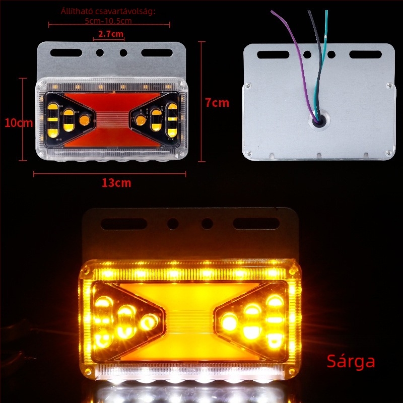 Vízálló oldalsó lámpa (Minta: Waterproof side lamp; Kompatibilis modell: Vans; Alkalmazás: Alkalmazható)