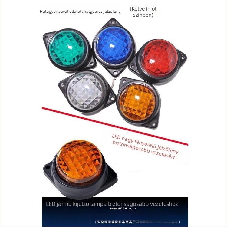 LED oldalsó világítás, 4W, 12-24V, 250 lm, nehéz teherautók és autók számára