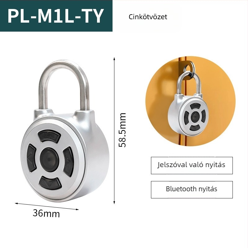 APP-vezérlésű ujjlenyomat-zár, 30 ujjlenyomat tárolása, 0,5 s beolvasás, 500 000 ciklus élettartam, vízálló, szekrényekhez, bőröndökhöz és hátizsákokhoz