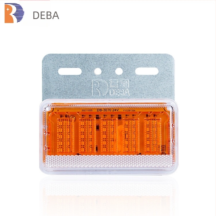 Deba Db-3070 LED oldalsó jelzőlámpa teherautó/vontató számára, 12-24V, IP67, 5000 lm