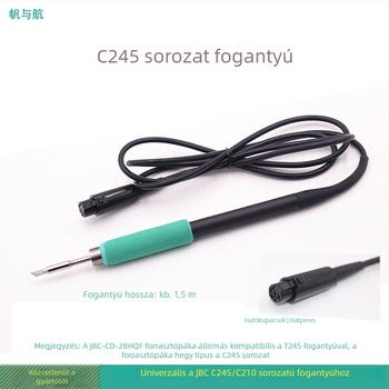 JBC hegesztőállomás markolat integrált fűtőmaggal, T245/T210 sorozathoz, hatlyukas C470, 220V