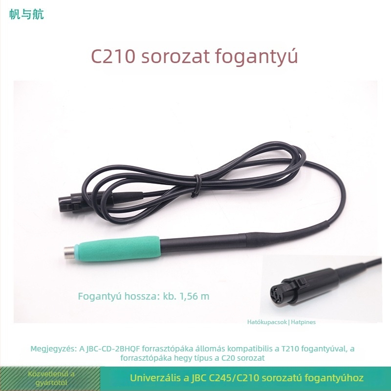 JBC hegesztőállomás markolat integrált fűtőmaggal, T245/T210 sorozathoz, hatlyukas C470, 220V