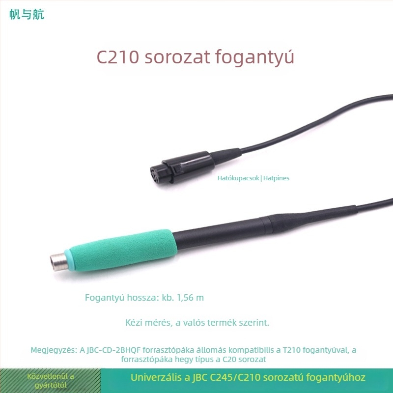 JBC hegesztőállomás markolat integrált fűtőmaggal, T245/T210 sorozathoz, hatlyukas C470, 220V