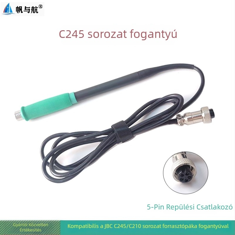 JBC hegesztőállomás markolat integrált fűtőmaggal, T245/T210 sorozathoz, hatlyukas C470, 220V