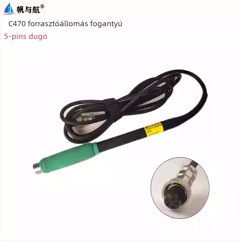 JBC hegesztőállomás markolat integrált fűtőmaggal, T245/T210 sorozathoz, hatlyukas C470, 220V