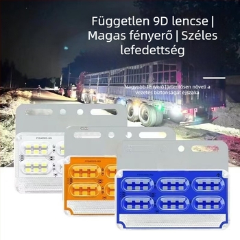 Kamion oldalsó világítás széles látómezővel – 24V, IP68 vízálló, LED 10W, élettartam 50 000 óra