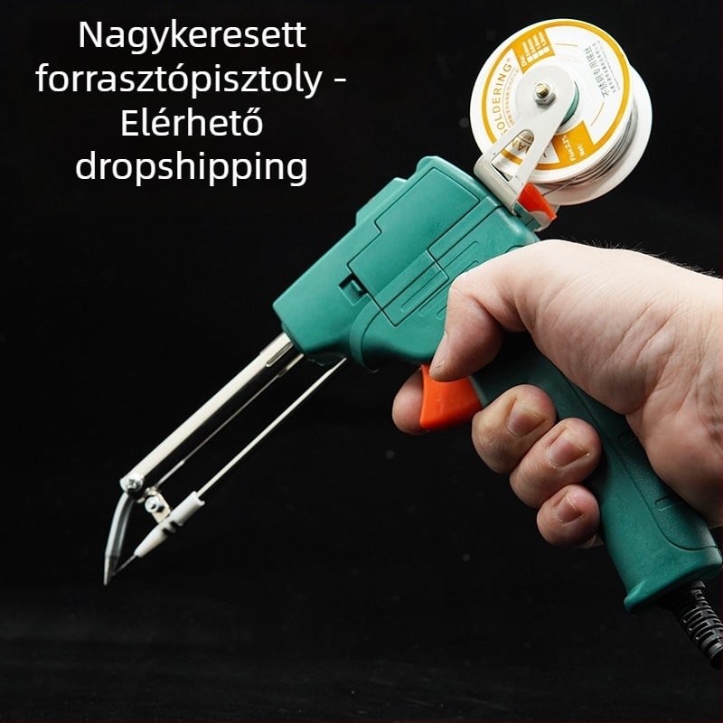 Hordozható ipari forrasztópisztoly automata ónadagolóval és belső fűtéssel, 220V, kézi működés