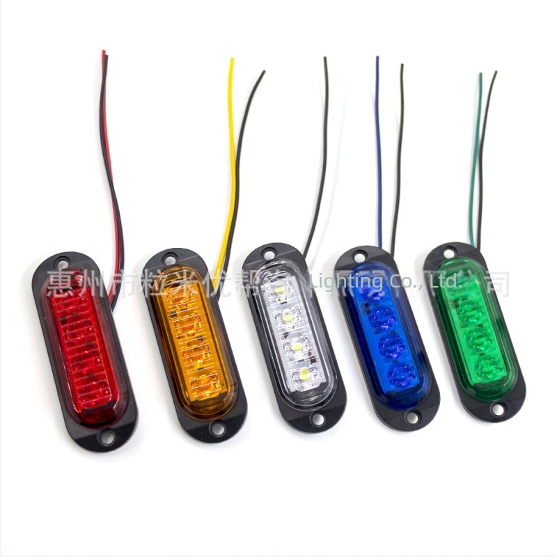 4-LED teherautó oldalsó és hátsó világítás – vízálló jelzőfény, 10-30V, modell 062