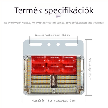 24V rendkívül fényes LED teherautó alsó oldalsó fények, vízálló szélességjelző és irányjelző lámpák, földelés nélkül