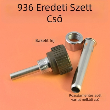 Forrasztópáka kiegészítő készlet — háromrészes, 907-es fogantyú, vasból készült test, csavarmenetes fej