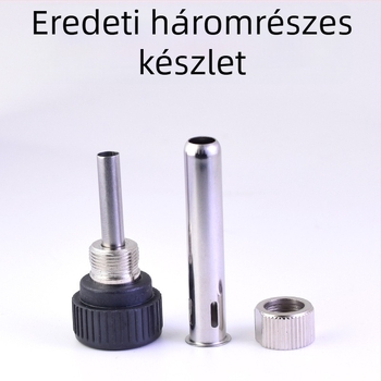 Forrasztópáka kiegészítő készlet — háromrészes, 907-es fogantyú, vasból készült test, csavarmenetes fej