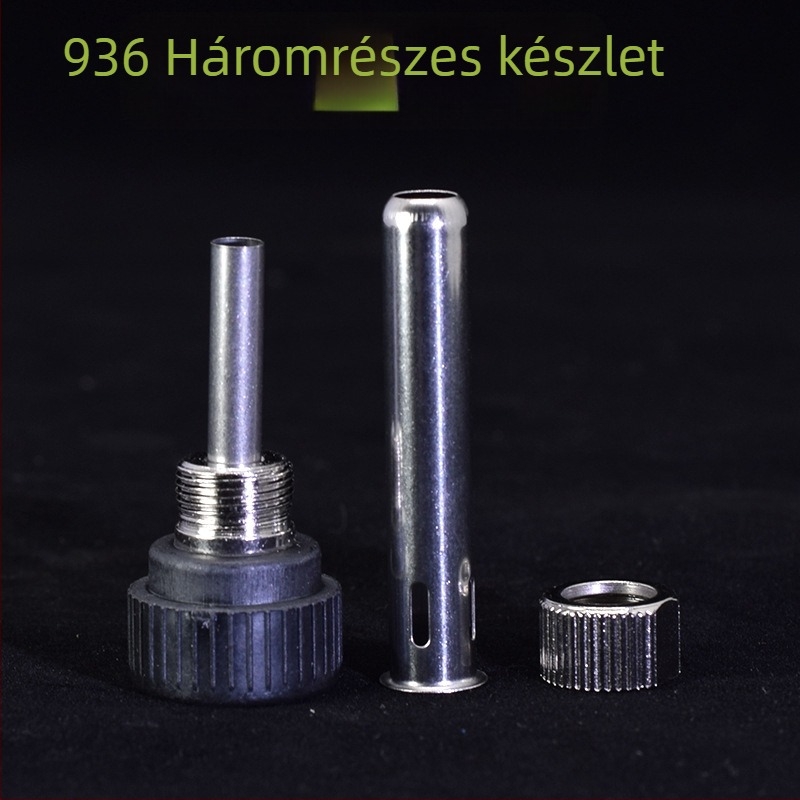 Forrasztópáka kiegészítő készlet — háromrészes, 907-es fogantyú, vasból készült test, csavarmenetes fej